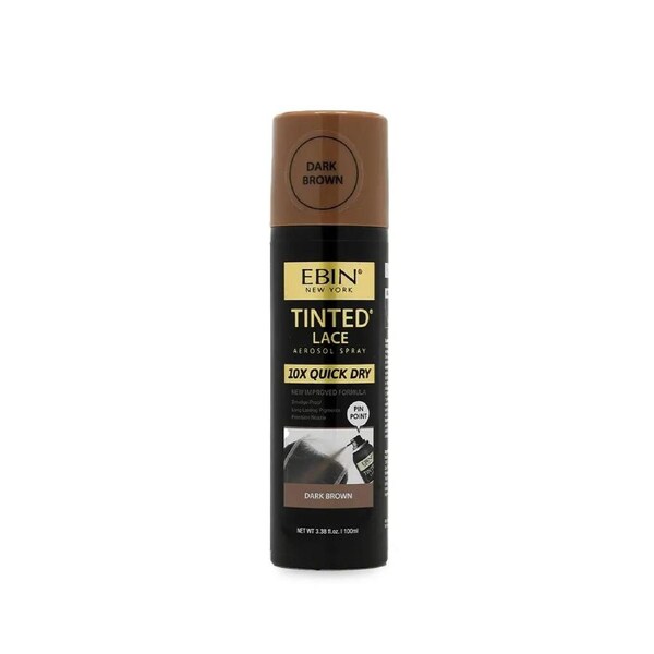 Ebin New York Tinted Lace 10X Quick Dry Dark Brown 10mL(3.38oz)