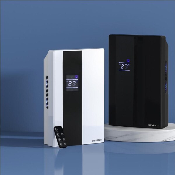 Devanti Dehumidifier Air Purifier 2000ml Portable Black