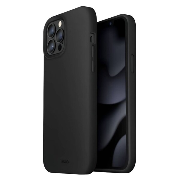 UNIQ Lino Hue Liquid MagSafe Case (Suits iPhone 14 Pro) - Black