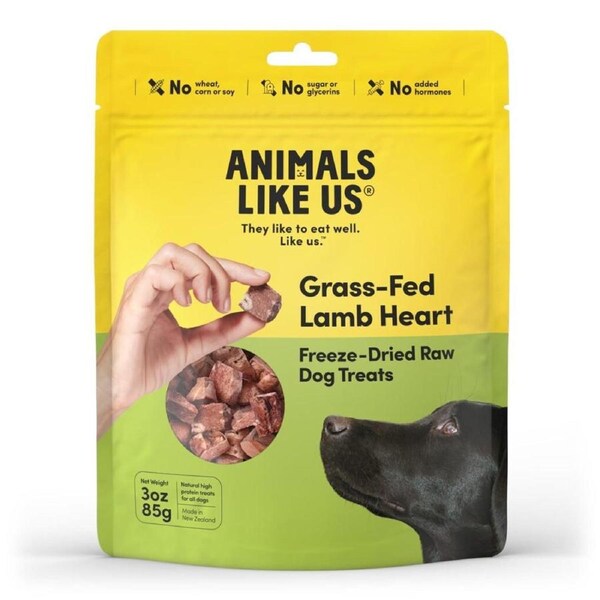 Animals Like Us - Grass-Fed Lamb Heart Freeze-Dried Raw Dog Treats 85g