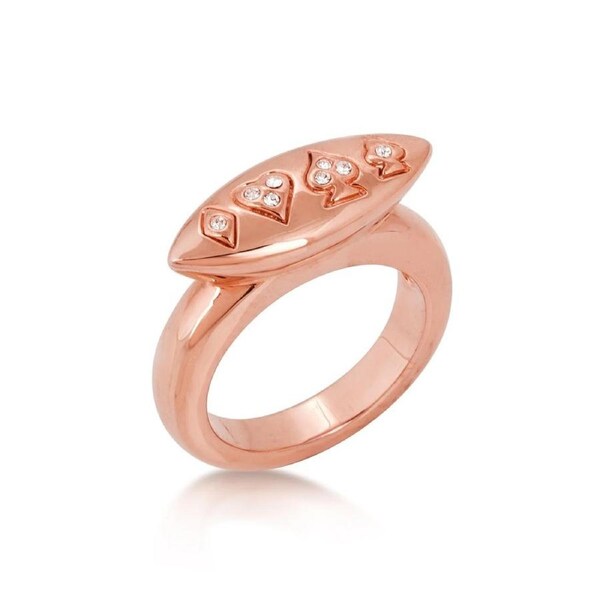 Couture Kingdom - Disney - Alice in Wonderland Queen of Hearts Ring Rose Gold Medium