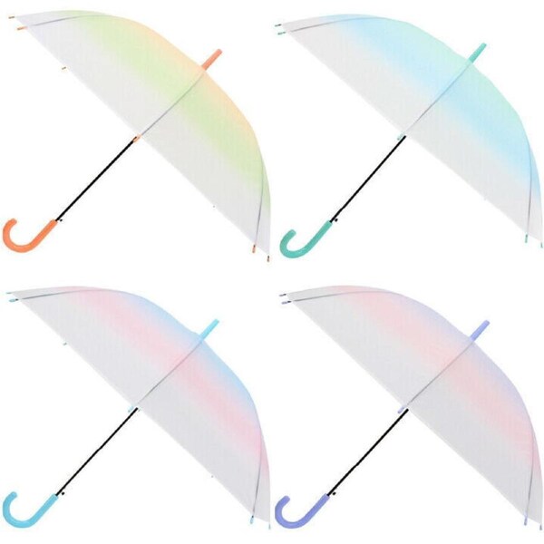 Lavida Womens On The Go Outdoor Carry Wind Proof Umbrella Ombre Assorted