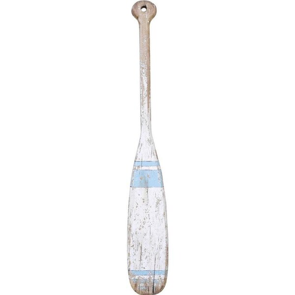 Lavida Oar Rustic LRG Home/Office Beachside Ornament Decor 99x14cm BLU/WHT