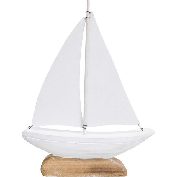 Lavida Drift Boat Large Ornament Beachside Home/Office Display Decor 46x35cm