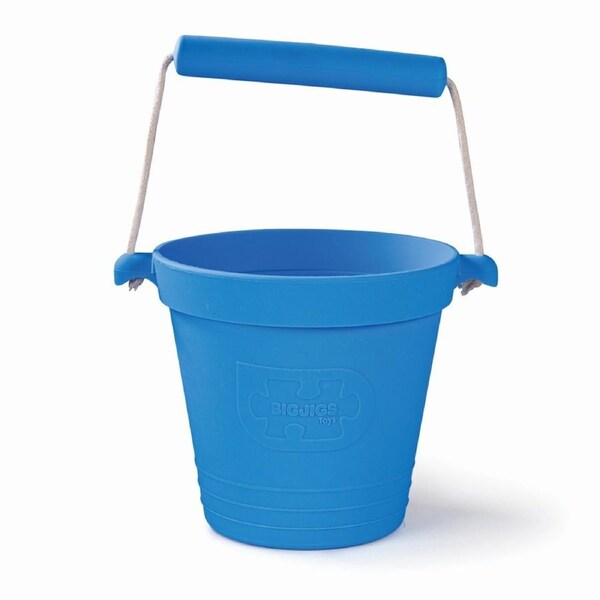 Bigjigs Toys 14cm Activity Bucket Kids/Children Outdoor Play Toy Ocean Blue 18m+