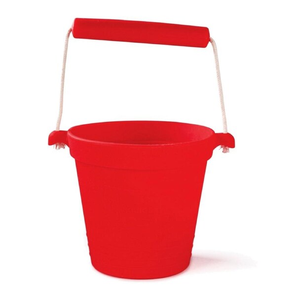 Bigjigs Toys 14cm Activity Bucket Kids/Children Outdoor Play Toy Cherry Red 18m+