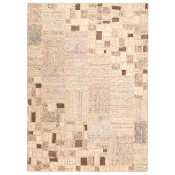 Rug Culture Hand Knotted Azerbaijani Kilim Rectangle Rug Beige 227X158Cm