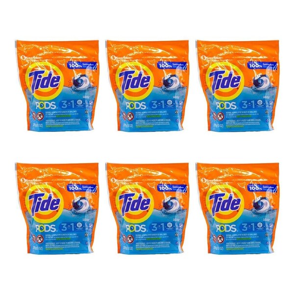 96pc Tide Stain Remover Detergent Laundry Pods/Capsules 3in1 Clean Breeze