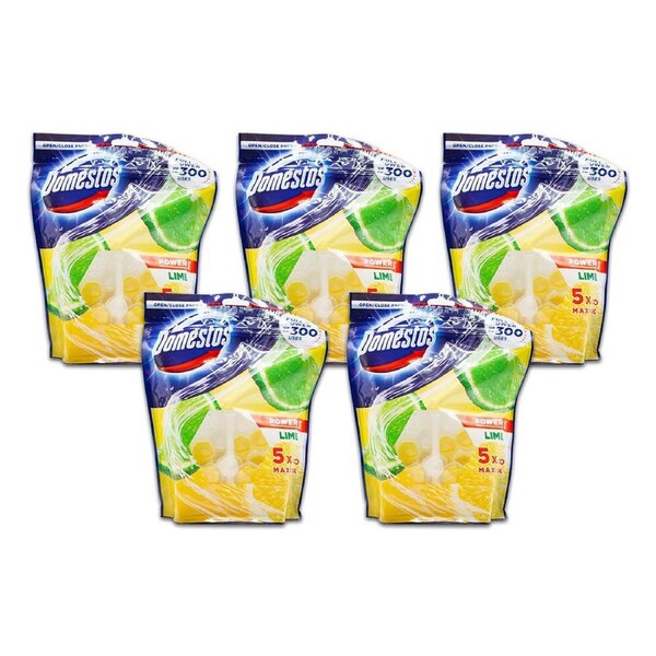 25pc Domestos 55g Toilet Cage Fragrance/Shine Bathroom Cleaner Power 5 Lime
