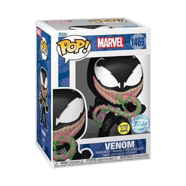 Funko Pop Marvel Comics - Venom (with Ooze) US Exclusive Glow #1469 Vinyl Figure