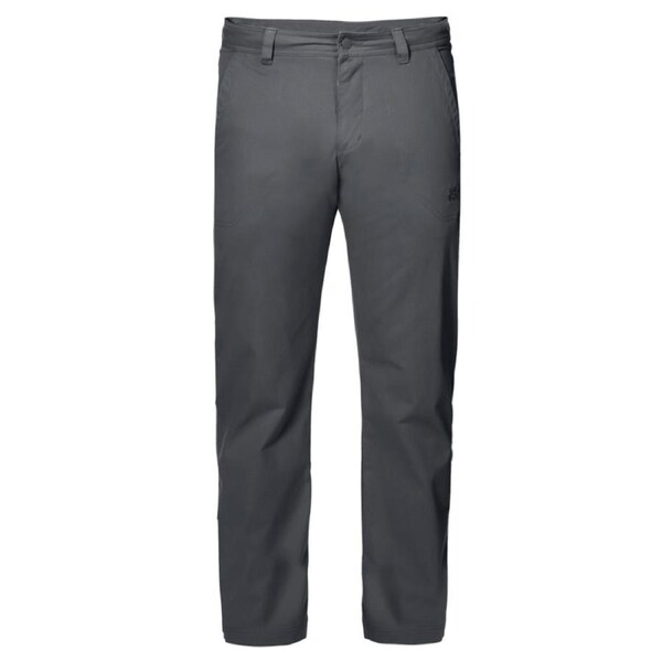 Jack Wolfskin Drake Mens Pants Organic Cotton Pockets Wind-Resistant Trousers 46