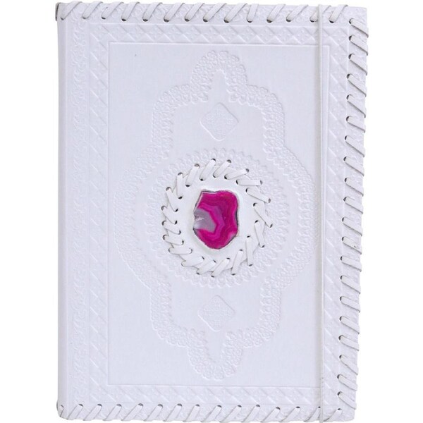 LVD Leather Note Book Pink Gem Stylish Hard Cover Journal/Diary 18x13cm