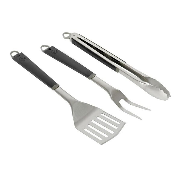 3pc Coleman BBQ Grill Spatula/Tongs/Fork Outdoor Camping Cooking Tool Set