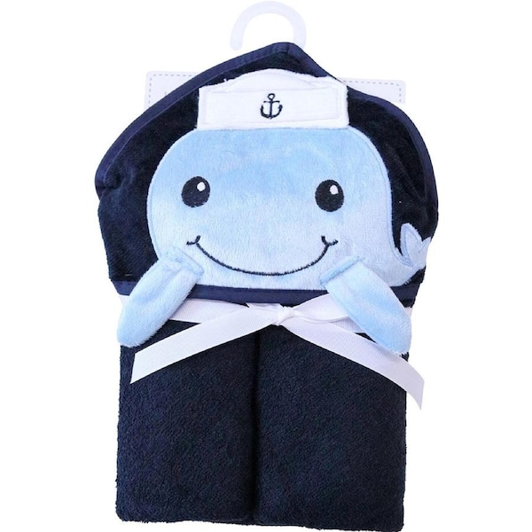 LVD Kids/Baby Hooded Soft Bath Time Towel Whale Home Decor/Bathroom 75cm