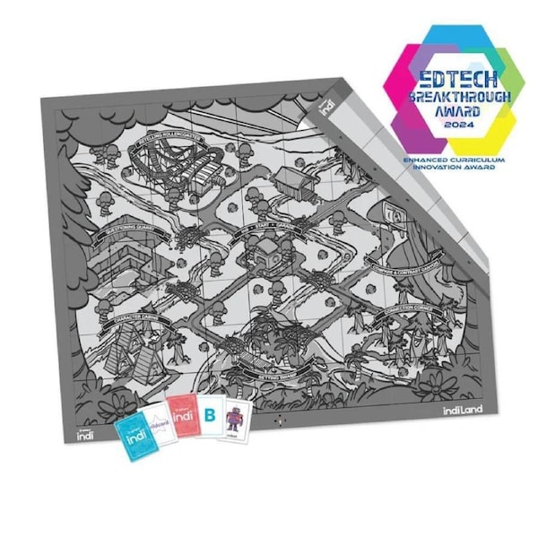 Sphero Indi Code Mat & Literacy Cards Two-Sided STEM Learning Coding Pad Set