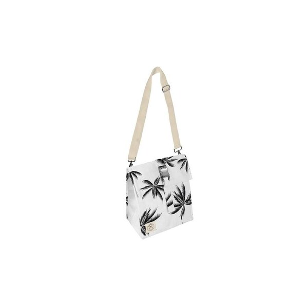 Good Vibes Insulated Durable Lunch Bag Satchel Havana Print 25x22x16cm