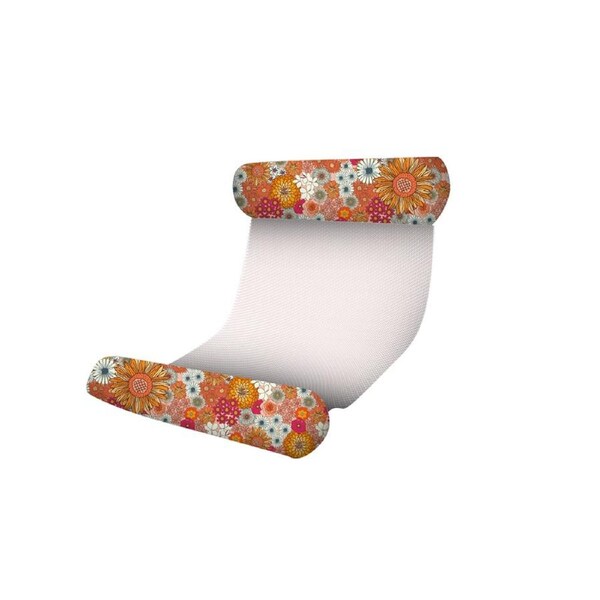 Good Vibes Inflatable Floating Pool/Beach Hammock Retro Summer Print 130x70cm