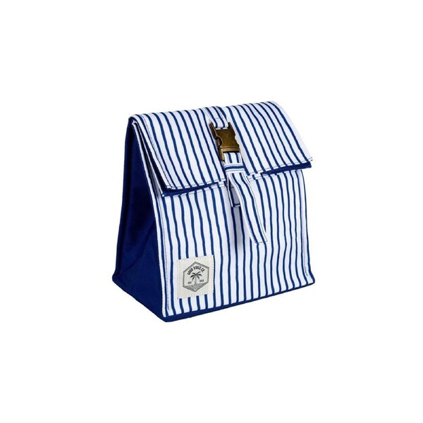 Good Vibes Insulated Durable Lunch Bag Satchel Mediterranean Print 25x22x16cm