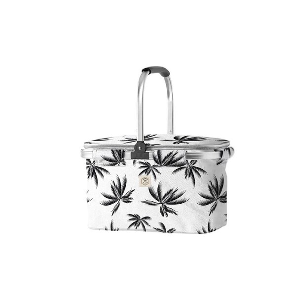 Good Vibes Durable Portable Market Food Cooler Bag Havana Print 46x25x26cm