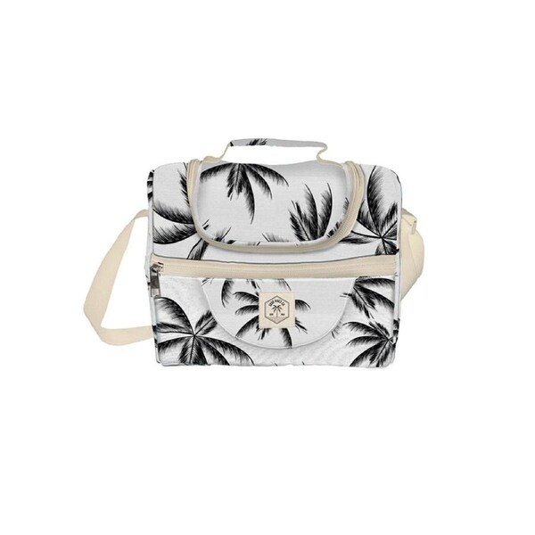 Good Vibes Durable Lunch Cooler Stroage Bag Companion Havana Print 20x16x21cm