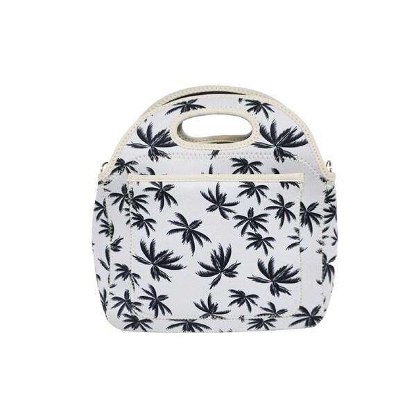 Good Vibes Durable Neoprene Portable Lunch Bag 30x30x15cm Havana Print