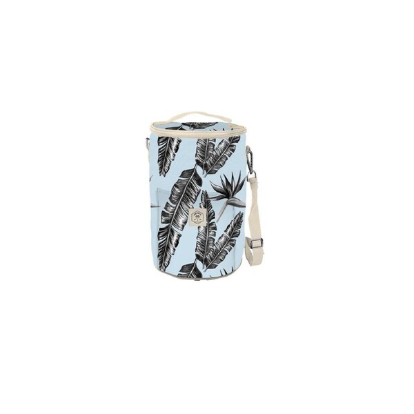 Good Vibes Barrel Cooler Bag Sorrento Palm Print Camping Outdoors 34x20cm