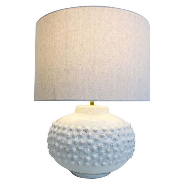LVD Waitangi Lamp E27 Bulb w/Linen Shade Night Light Bedside Decor 57cm White