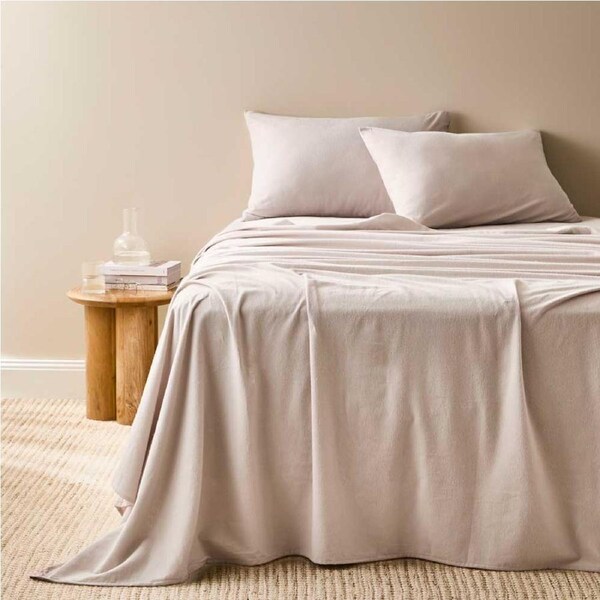 MyHouse Flannelette Sheet Set - Mink - Queen