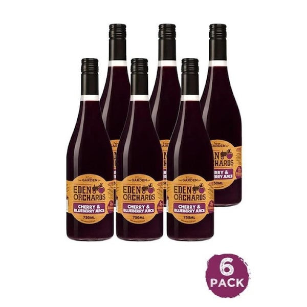 Eden Orchards Cherry Blueberry Mix Juice 750ml x 6 Pack