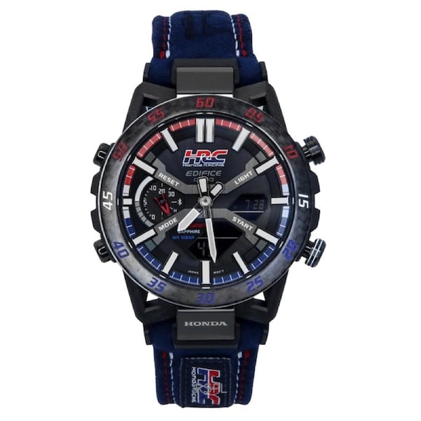 Casio Edifice Analog Digital Honda Racing Collaboration Smartphone Link Black Dial Solar ECB-2000HR-1A 100M Men's Watch