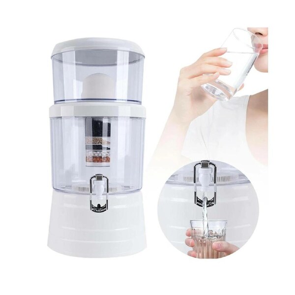 Provecta 16L Benchtop Water Filter System 8-Stage Filtration Reduces Chlorine for Home Office Dispenser