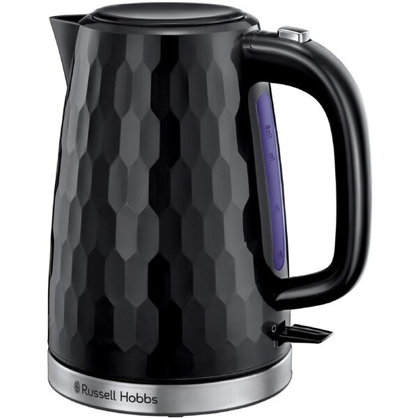 Russell Hobbs Honeycomb 1.7L Kettle, Black - RHK700BLK**