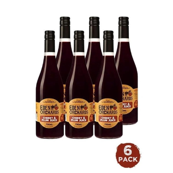 Eden Orchards Cherry Plum Mix Juice 750ml x 6 Pack