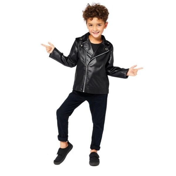 Grease T-Bird Jacket Kids Costume Size 8-10 Years