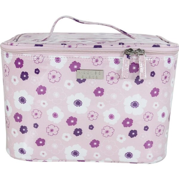 Wicked Sista Seasons Floral Large Womens Beauty Cosmetic Case 28x19.5cm Pink