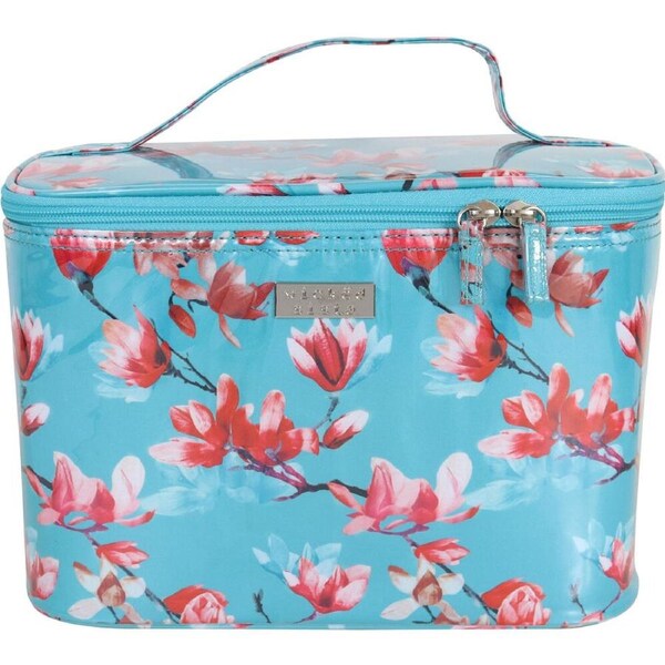 Wicked Sista Magnolia Aqua Large Beauty Case Cosmetic Hand Bag 28x19.5cm