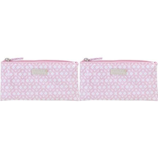 2PK Wicked Sista Majestic Small Flat Purse Wallet Womens Bag 20x10cm Pink