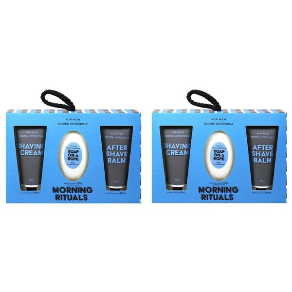 6pc Arome Ambiance Men's Morning Rituals Personal Care Daily Grooming Set