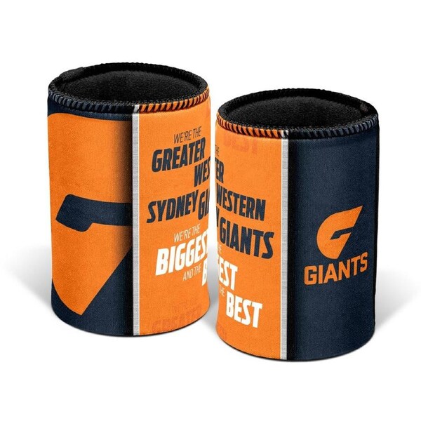 Greater Western Giants AFL SONG Beer Can Bottle Cooler Stubby Holder Cosy