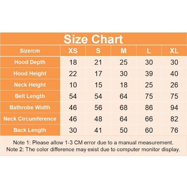 Nevenka Dog Bathrobe Soft Absorbent Drying Towel Robe with Hood/Belt-Grey S