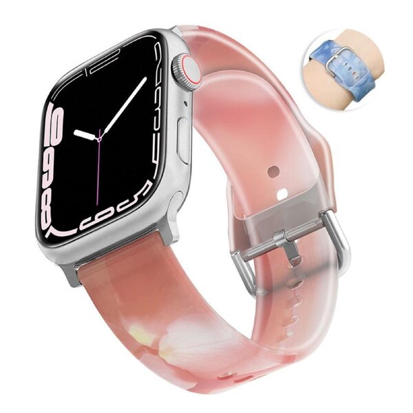 Nevenka Jelly Silicone Sports iWatch Band for Apple Watch Series 8/7/6/5/4/3/2/1/SE-02 38/40/41mm