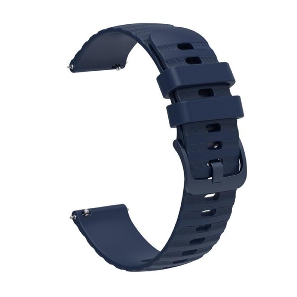 Nevenka Silicone Watch Band Wave Pockmark for Samsung Cear S2 Huawei Watch GT-NavyBlue 18mm