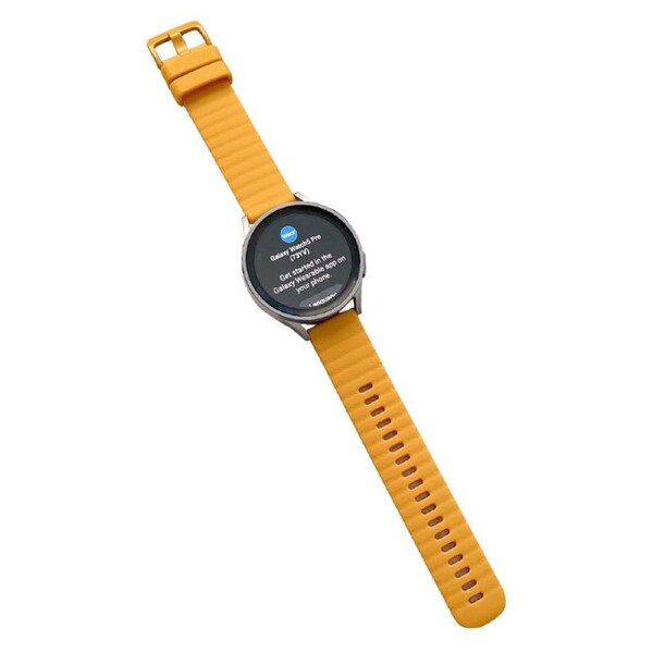 Nevenka Sports Watch Strap Wave Pattern for Samsung Gear S2 Huawei Watch GT-Orange 22mm