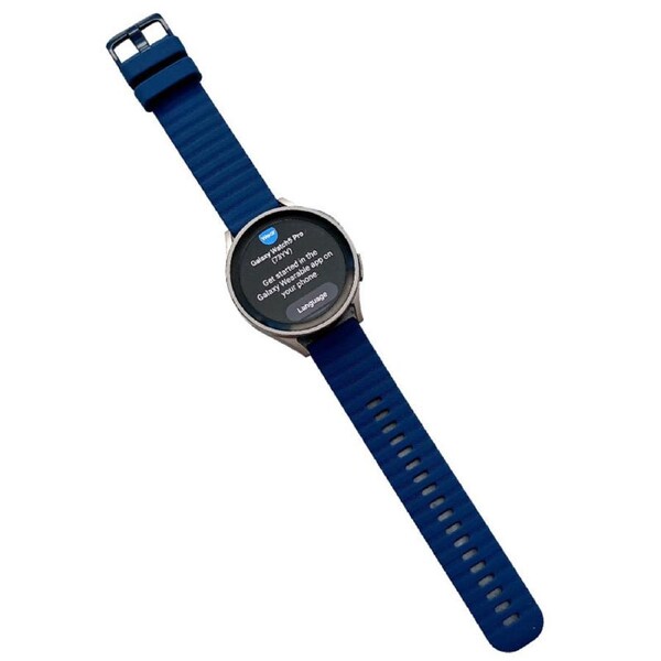 Nevenka Sports Watch Strap Wave Pattern for Samsung Gear S2 Huawei Watch GT-DarkBlue 22mm