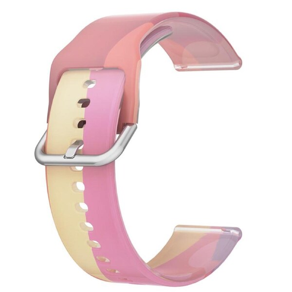 Nevenka Semi Frosted Watch Strap Transparent Rainbow for Samsung Huawei Watch-01 20mm