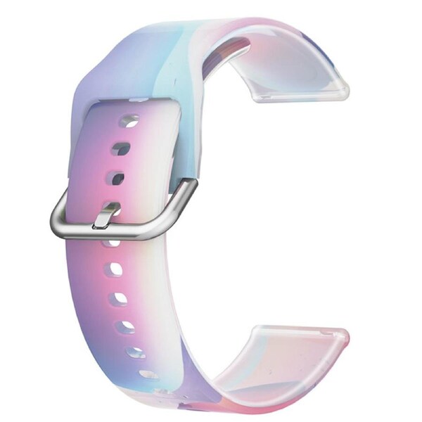 Nevenka Semi Frosted Watch Strap Transparent Rainbow for Samsung Huawei Watch-05 20mm