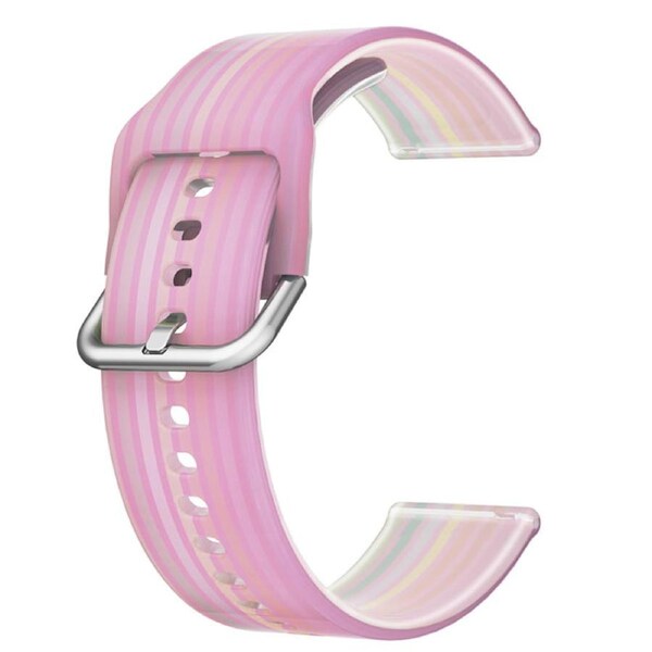 Nevenka Semi Frosted Watch Strap Transparent Rainbow for Samsung Huawei Watch-11 20mm