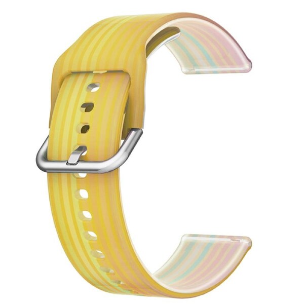 Nevenka Semi Frosted Watch Strap Transparent Rainbow for Samsung Huawei Watch-13 20mm