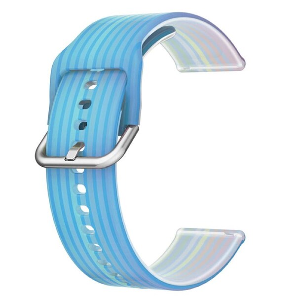 Nevenka Semi Frosted Watch Strap Transparent Rainbow for Samsung Huawei Watch-15 20mm