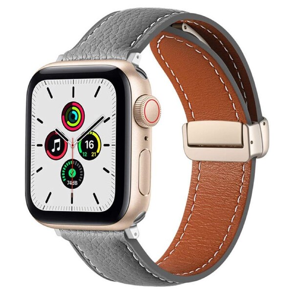 Nevenka Apple Watch Strap Folding Buckle for iWatch Ultra Series 8 SE 7 6 5 4 3 2 1-NebulaAsh 38/40/41mm